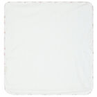 Baby Girls White & Pink Carousel Blanket, 1, hi-res